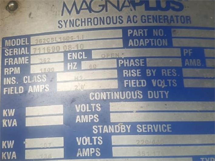 Generadores MARATHON ELECTRIC 137 KVA  (Guayaquil)