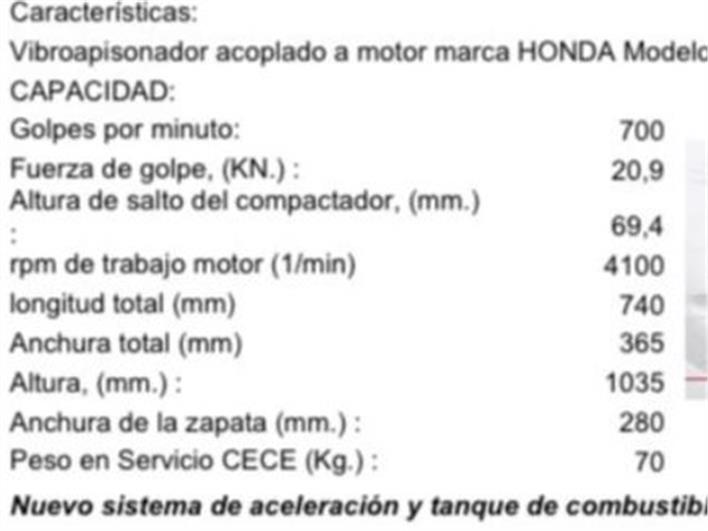 Vibroapisonadores Weber SRV 660 HD (Quito)