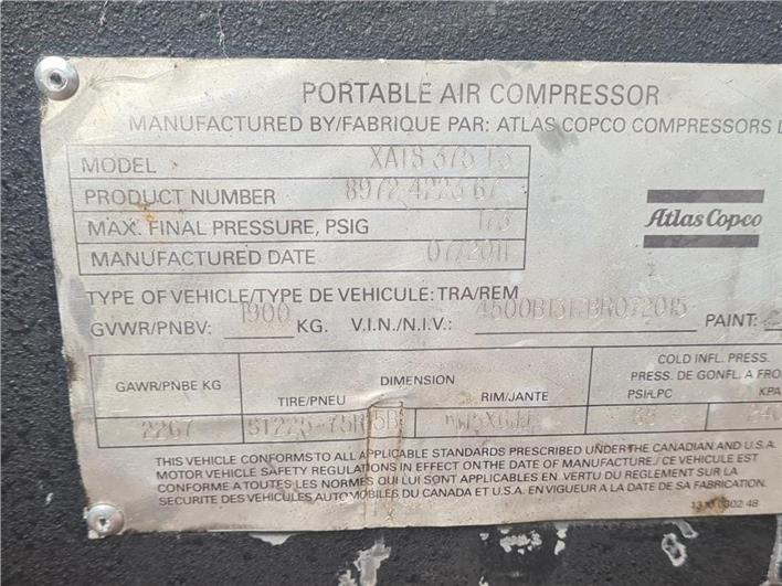 Compresores Atlas Copco XATS 375 (Coca)