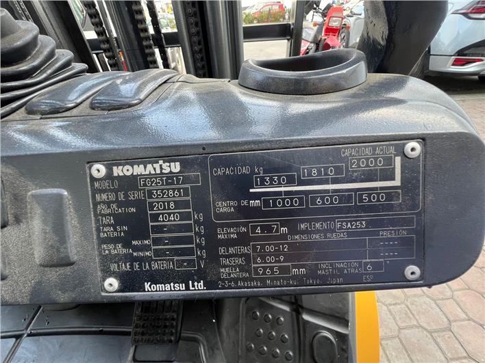 Montacargas Komatsu 2.5ton (Guayaquil)