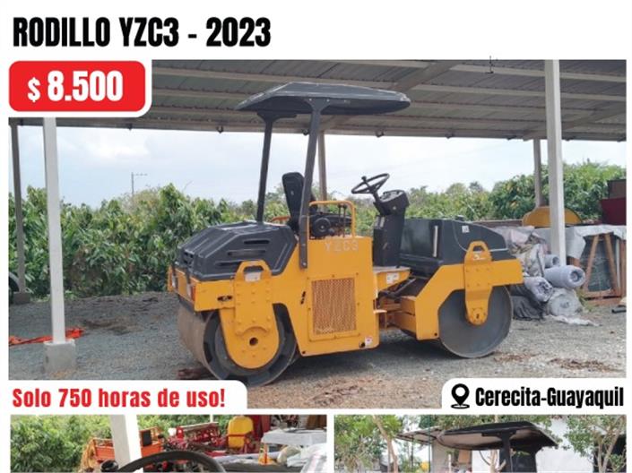 Rodillo Liso doble tambor Crucking YZC3 (Guayaquil)